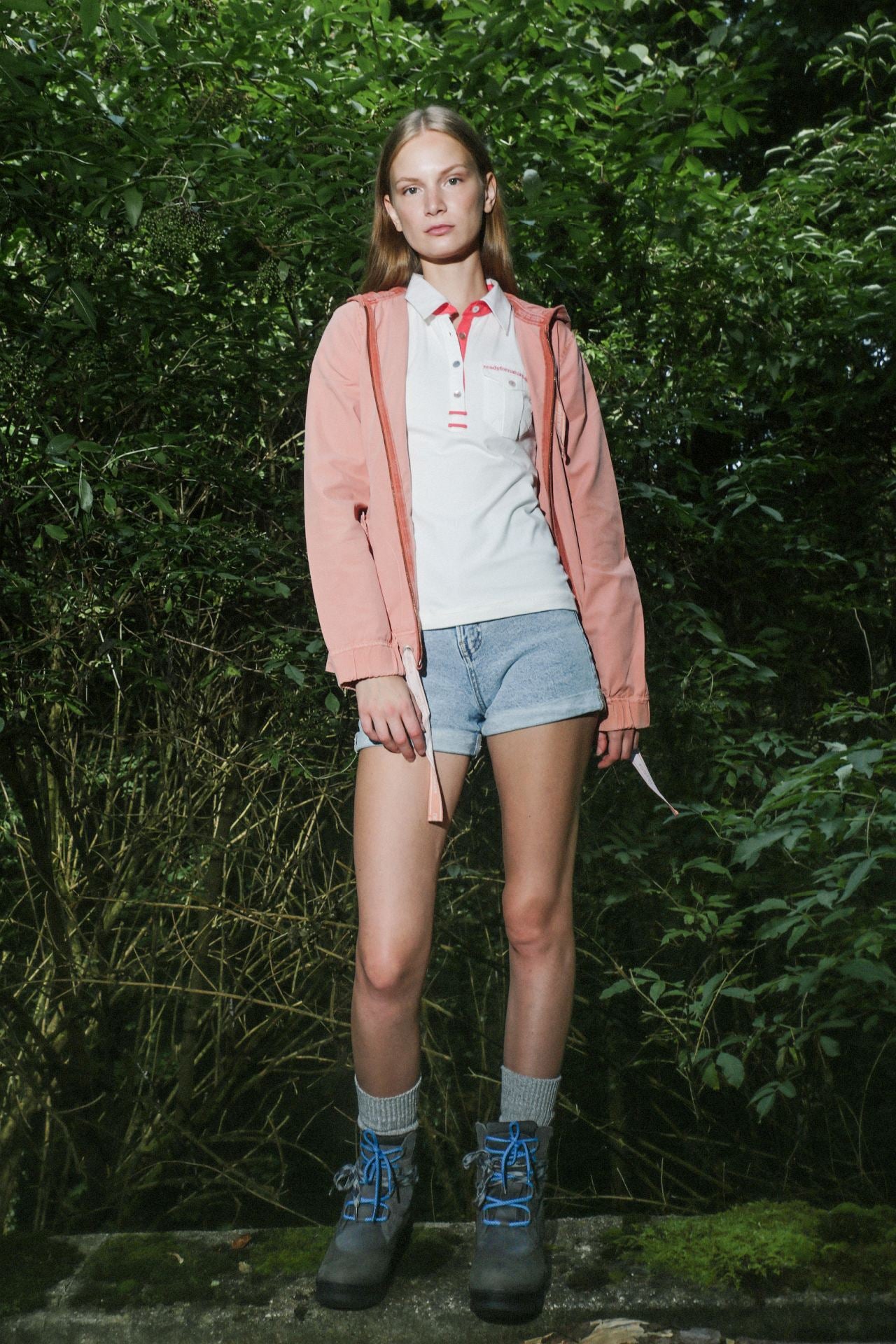 Readyfornature Damen Kapuzenjacke Lachsrosa